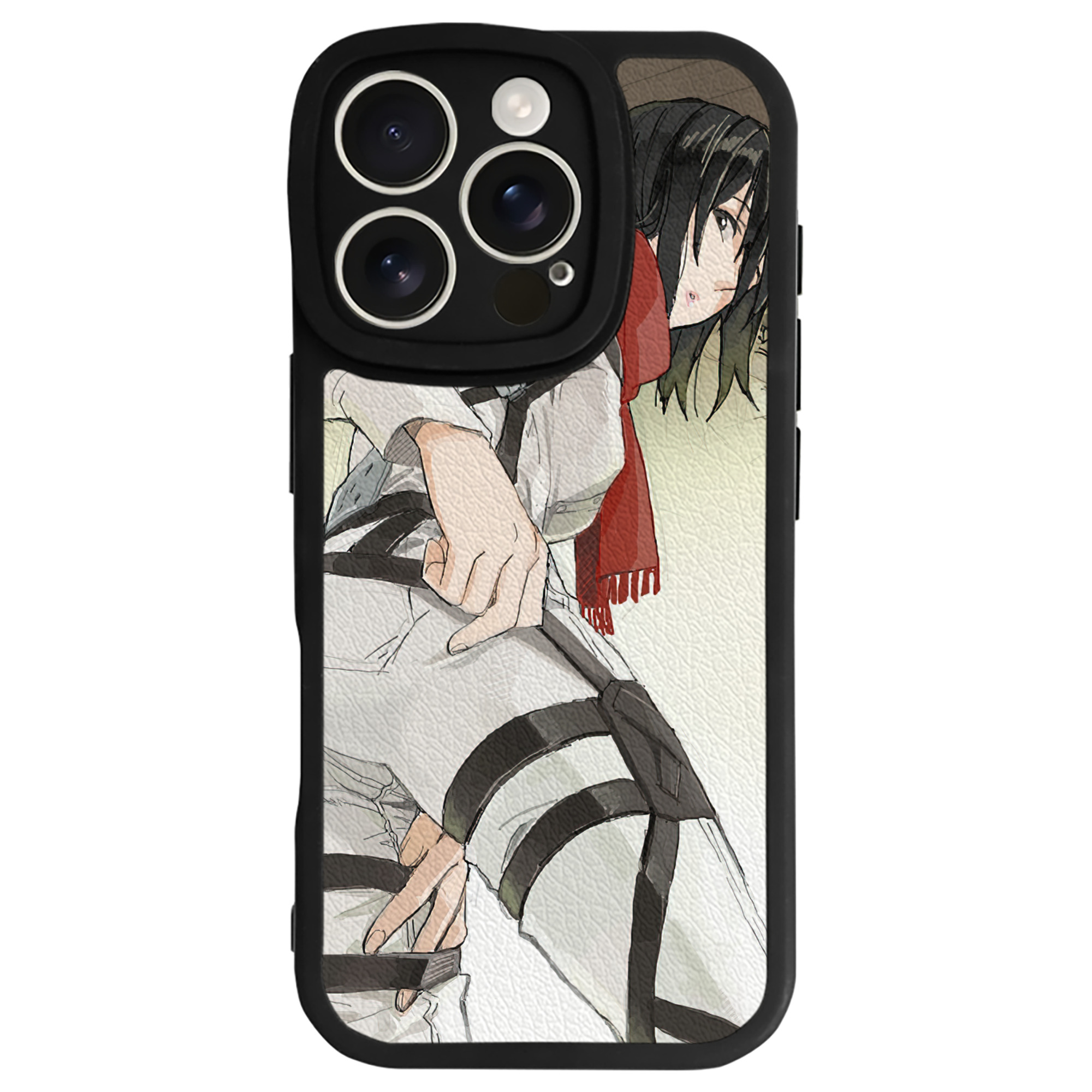 （画像用） 進撃の巨人 Attack on Titan 【iPhone 16シリーズ対応】シリコンスマホケース（レザー調） 材質：シリコン
